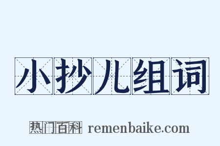 小抄儿组词是什么意思的图片